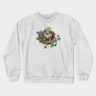 Adorable Green Baby Dragon Hatchling Crewneck Sweatshirt